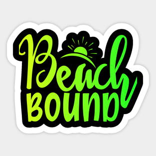 Neon Beach Ground Sticker